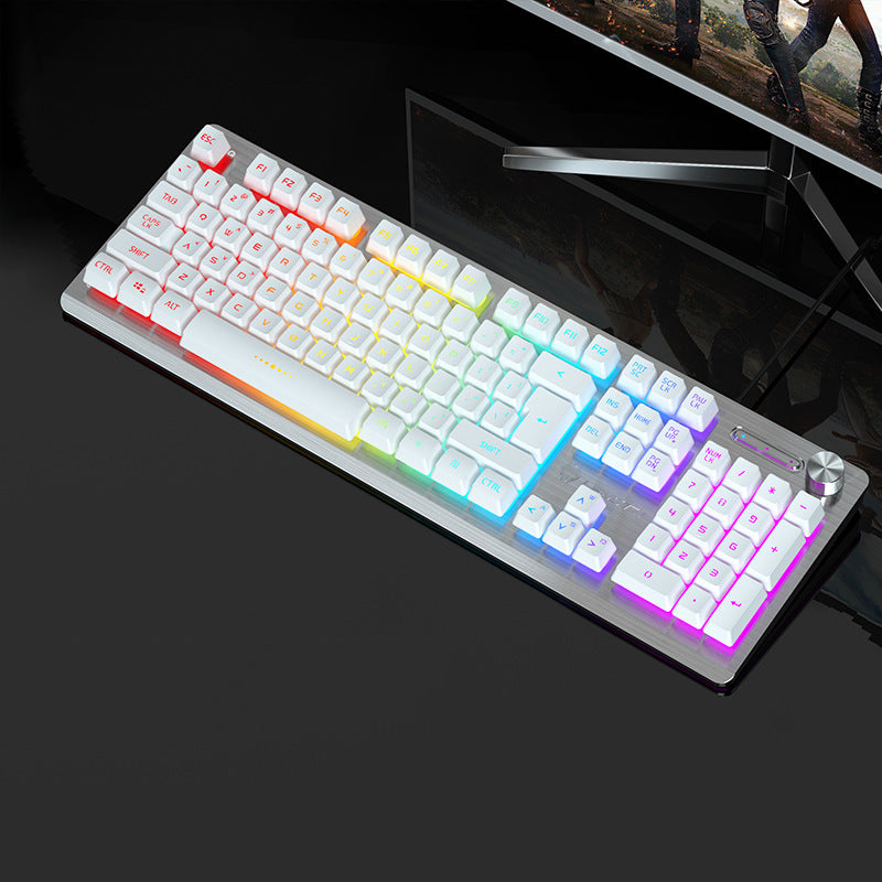 Gaming Mixed Color Mechanical Axis Wired USB Keyboard